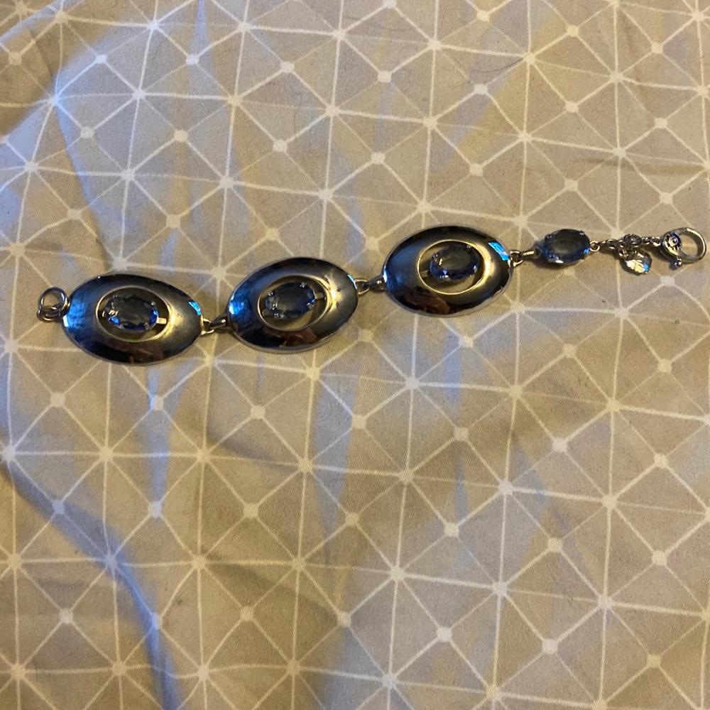 Very cute Monet bracelet with purple and silver!